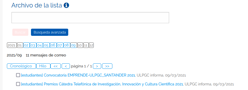 Archivo de la lista